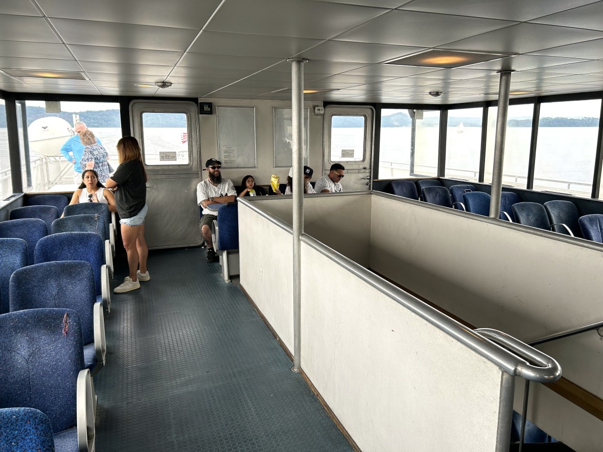 Ferry interior with passengers