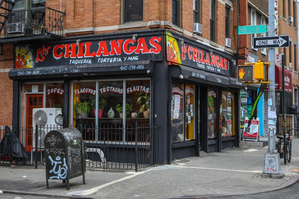 Las Chilangas at Seneca Avenue and Madison Street  