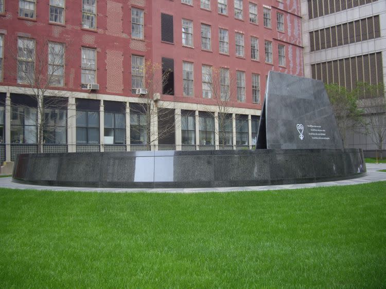 African Burial Ground-aerial view-NYC