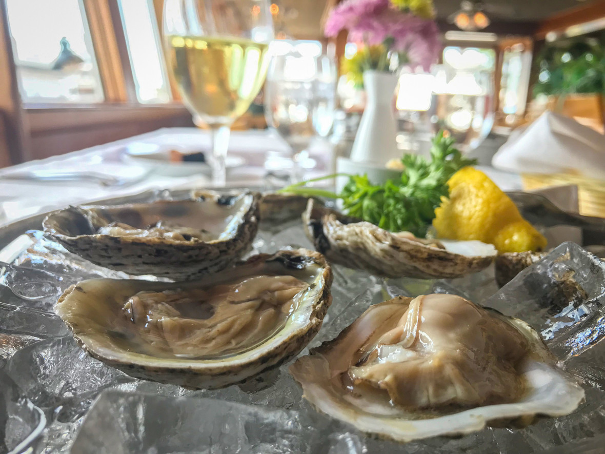 Blue Point Oysters at Nautilus Cafe in Freeport