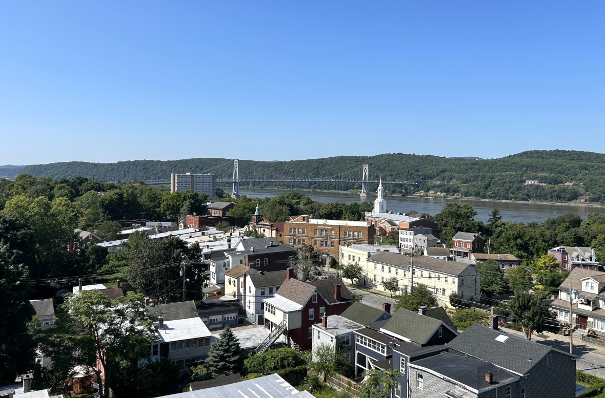 Poughkeepsie Mid-Hudson Bridge view from Walkway