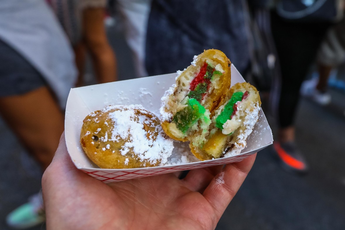 Fried Rainbow Cookie, from Sophia's  