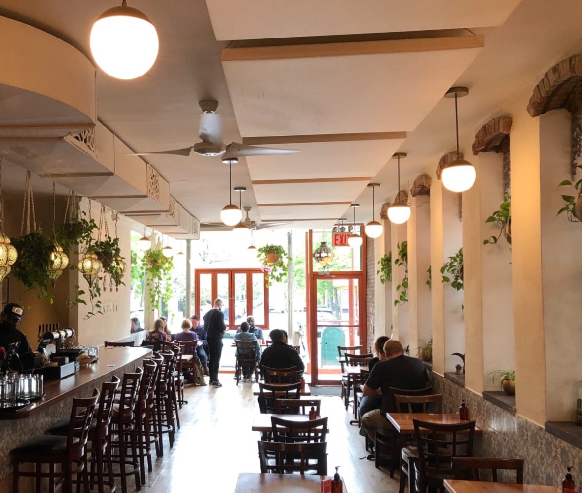 Interior of Miriam in Park Slope