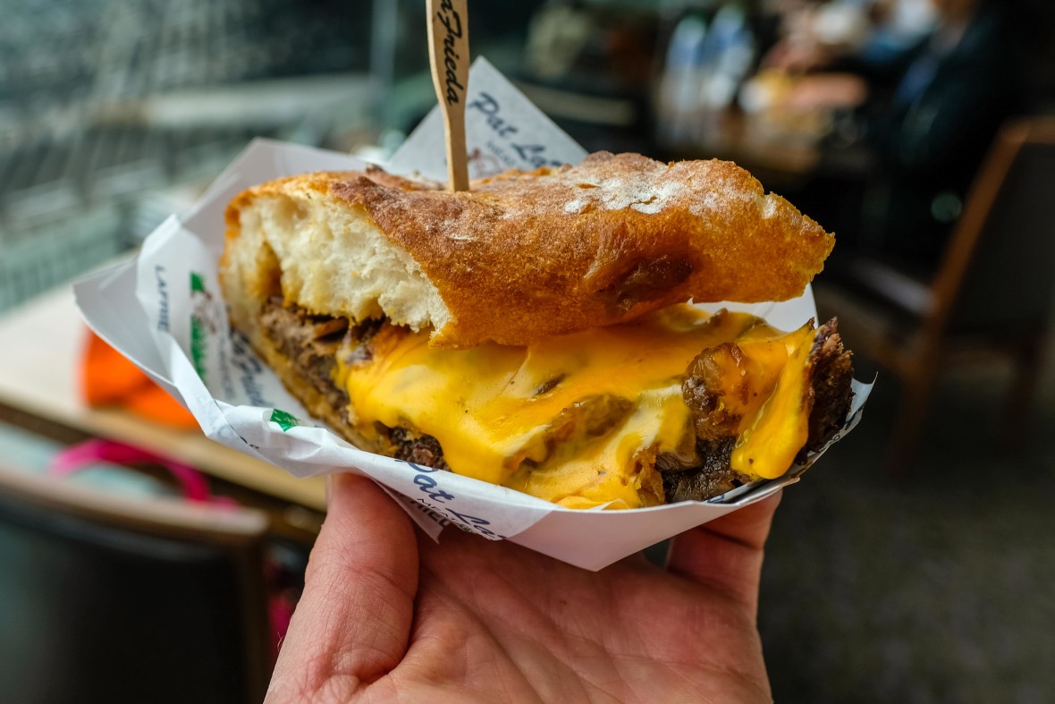 Sliced Ribeye Cheesesteak from Pat LaFrieda 