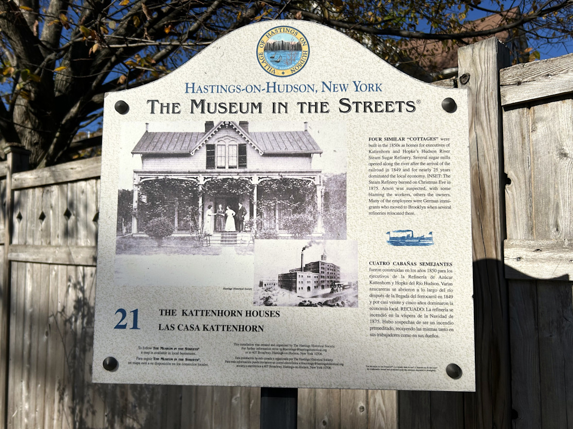 History walking tour sign