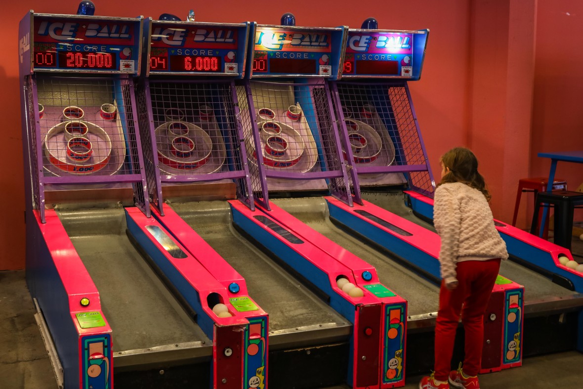 Skee Ball at Game Room