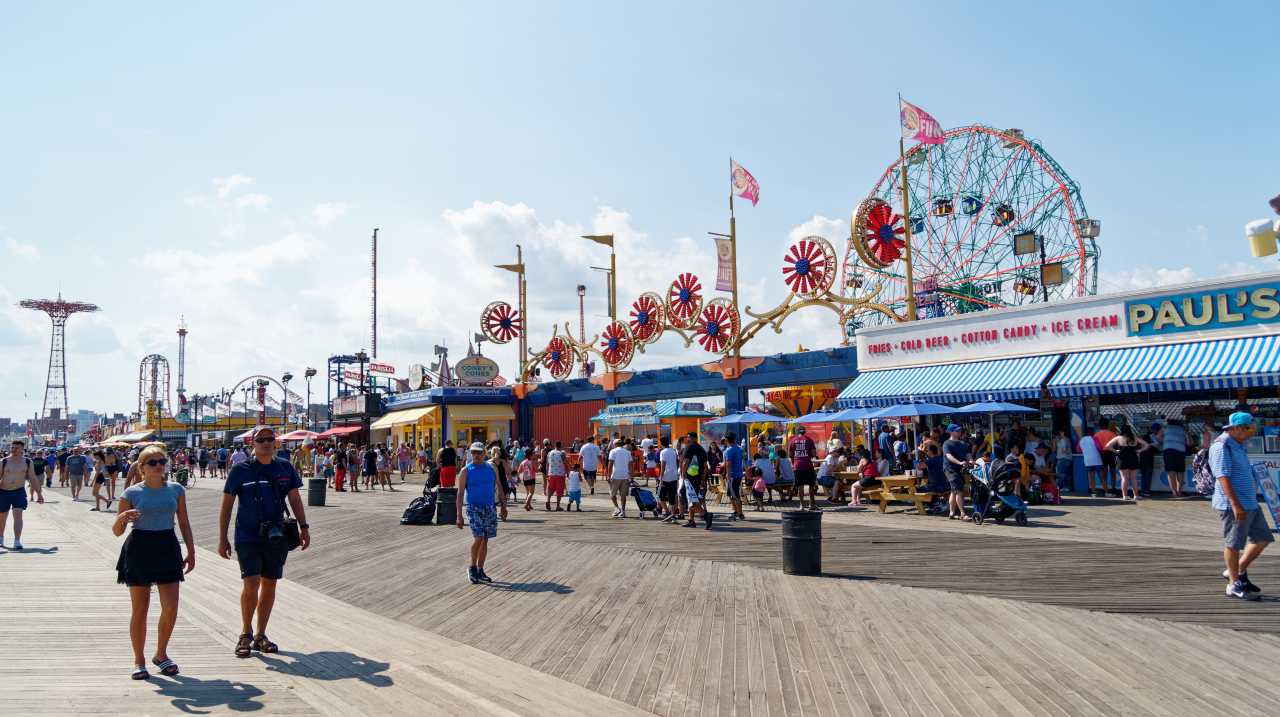 Coney Island boardwalk