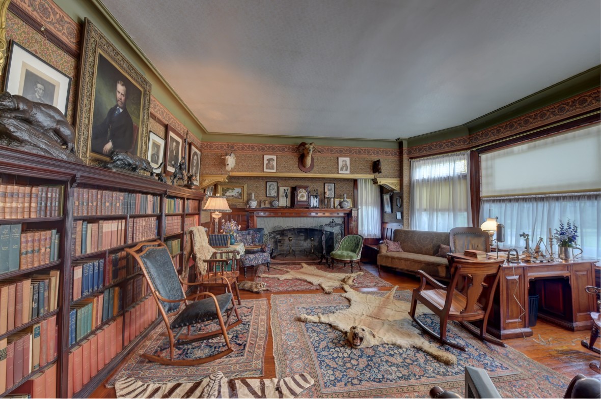 Sagamore Hill library (NPS - Audrey C. Tiernan)