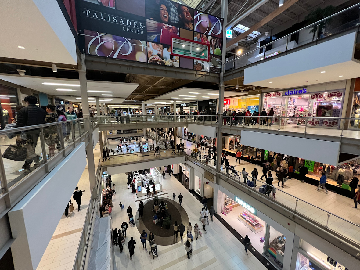 Four levels of shopping and fun at Palisades Center