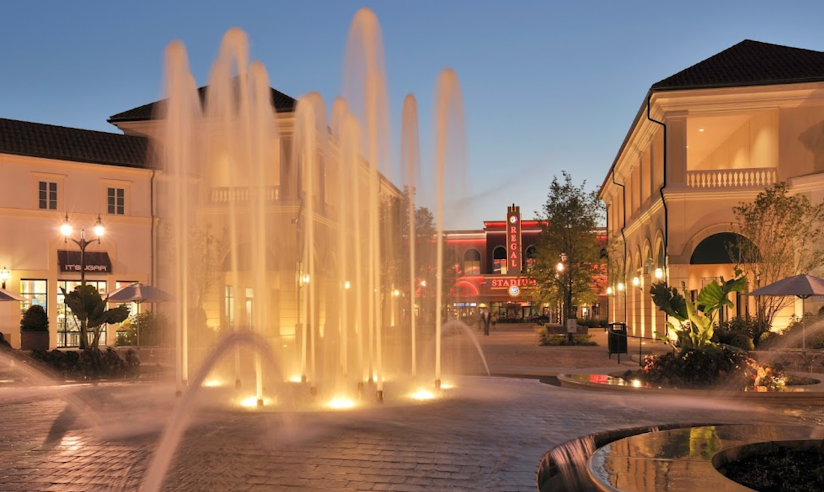 Tanger Outlets fountains
