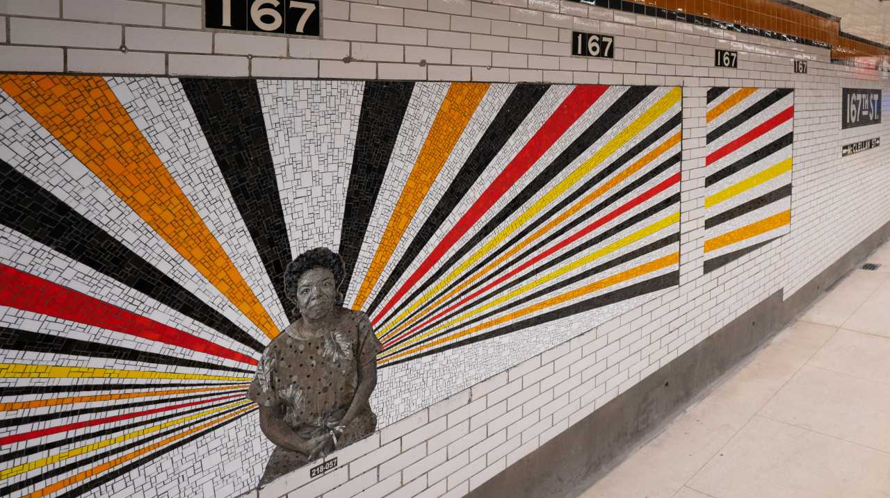 167th Street subway station Maya Angelou
