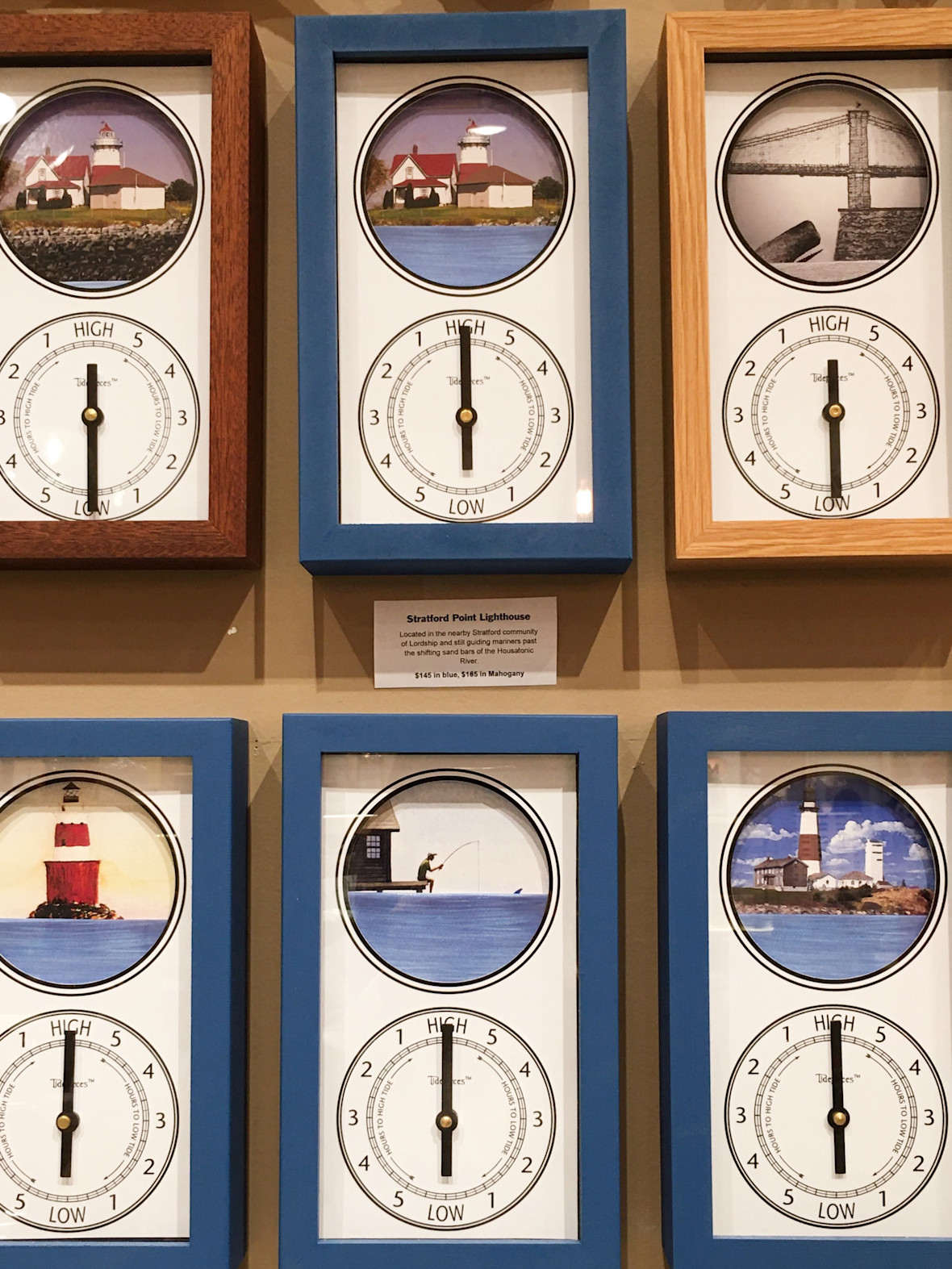 Stratford Lighthouse tide indicators at Mellow Monkey