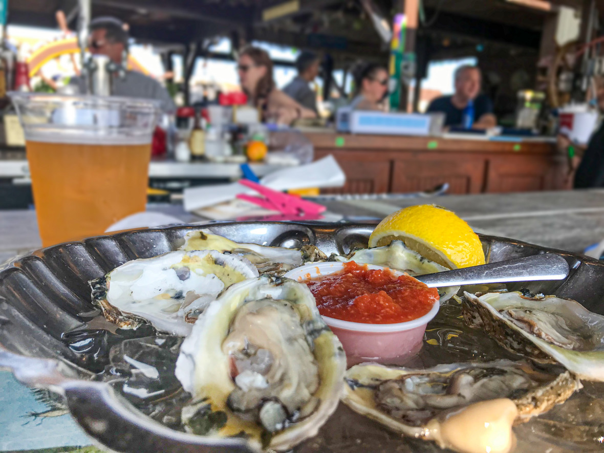 Oysters on the half shell at Otto's Sea Grill