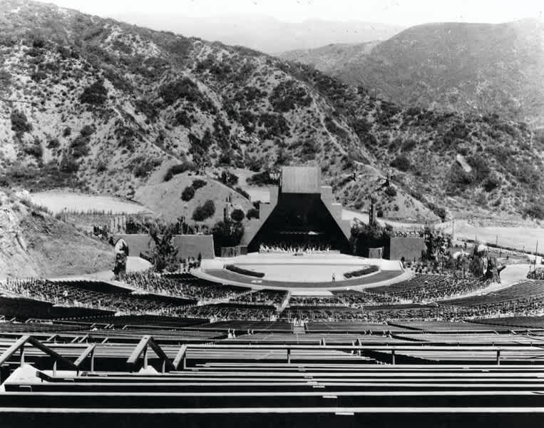 Lloyd Wright (son of Frank Lloyd Wright) designed the 1927 pyramid shell deemed “too modern” by the Bowl’s managers