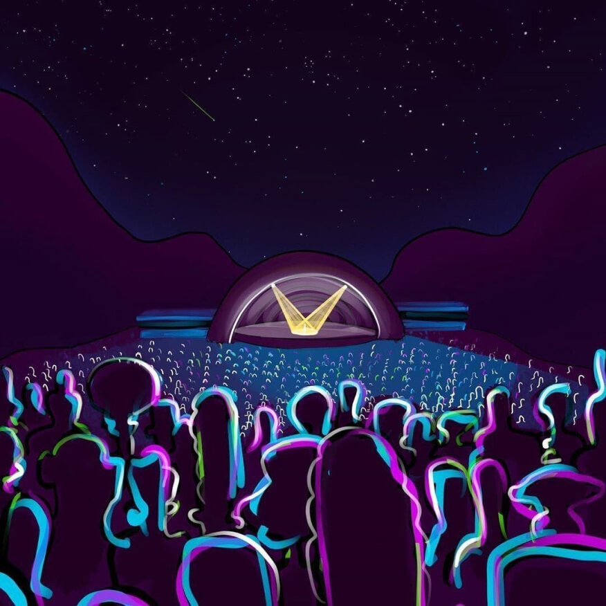 Bowl at Night illustration