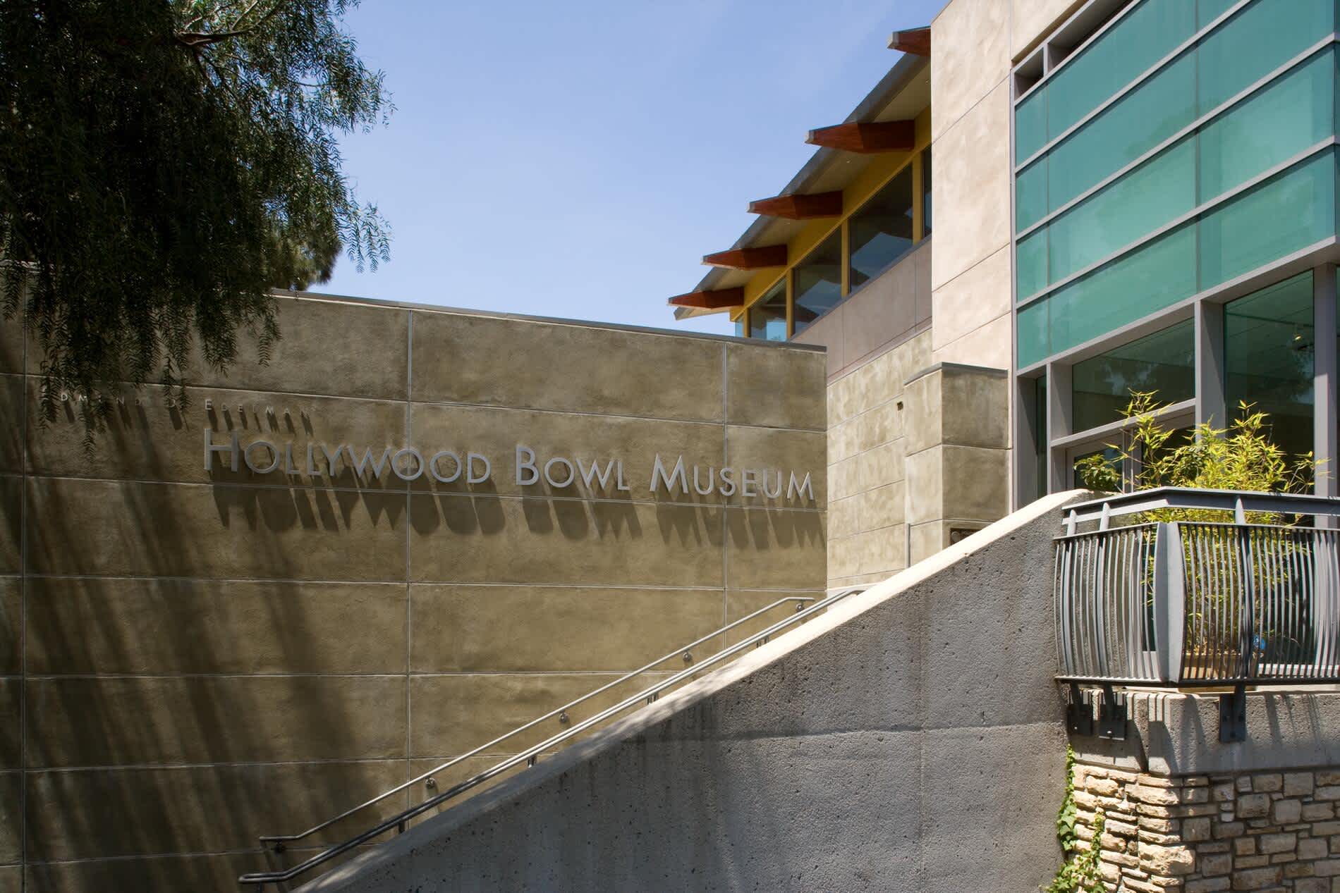  Hollywood Bowl Museum exterior seen from Pepper Tree Lane, 2007