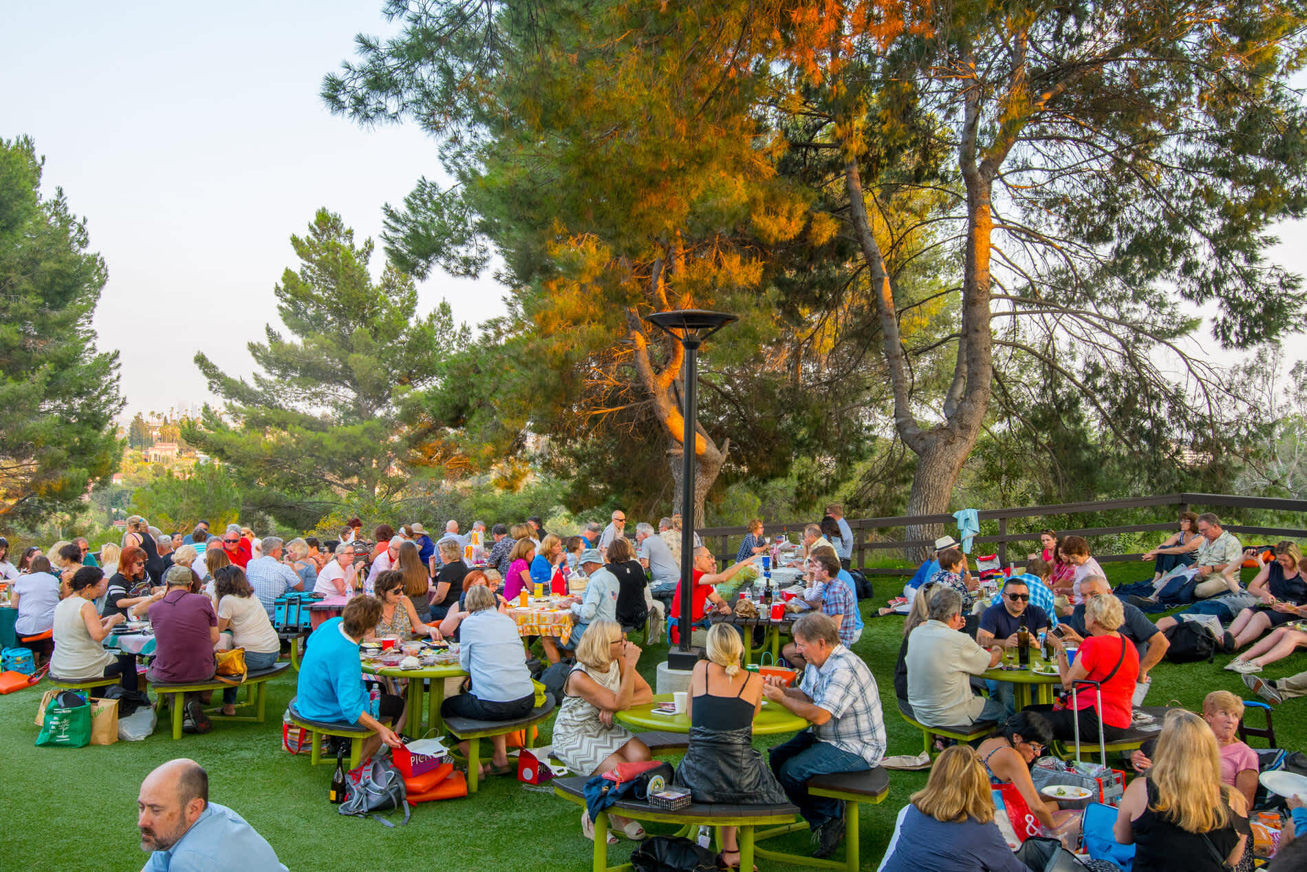 Bowl fans enjoying picturesque Picnic Area 7
