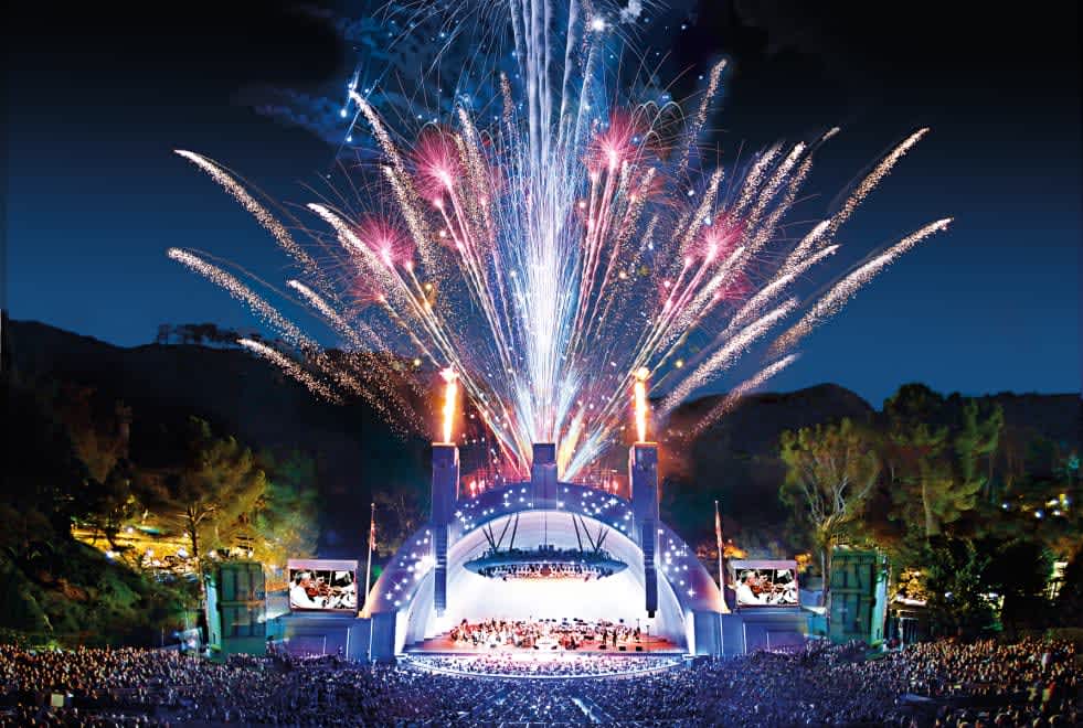 Hollywood bowl fireworks