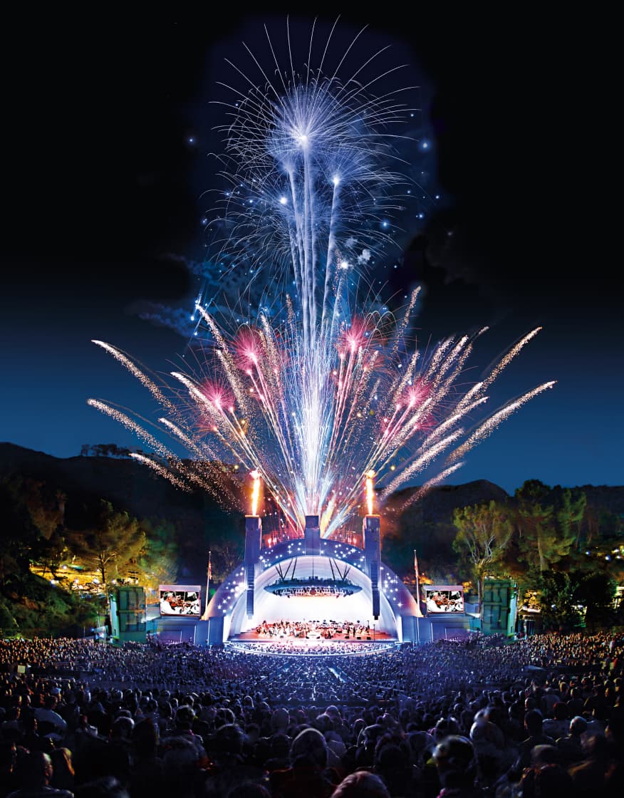 Hollywood bowl fireworks