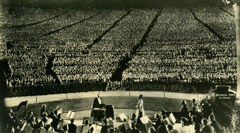 More than 20,000 attended to hear coloratura soprano Amelita Galli-Curci, perform with Alfred Hertz and the LA Phil in 1924.
