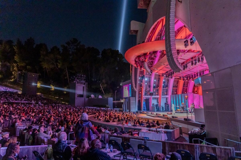 The pool circle today, at a KCRW Festival concert in 2021.