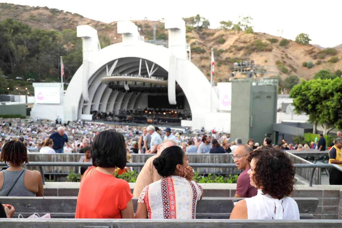 Music lovers enjoying conversation before the concert begins, 2011.
