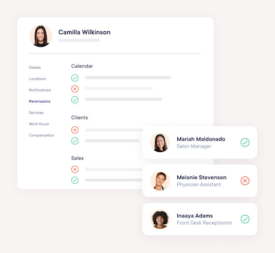 Esthetician Staff Management