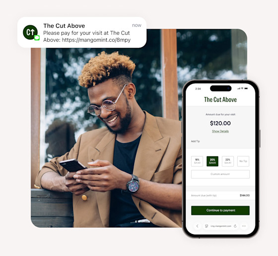 Checkout & pay via text