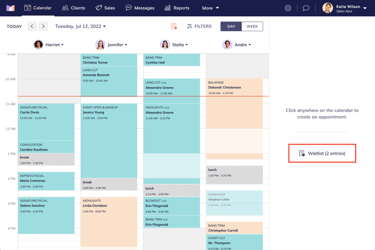Adding and Finding Waitlist Entries | Mangomint Salon and Spa Software
