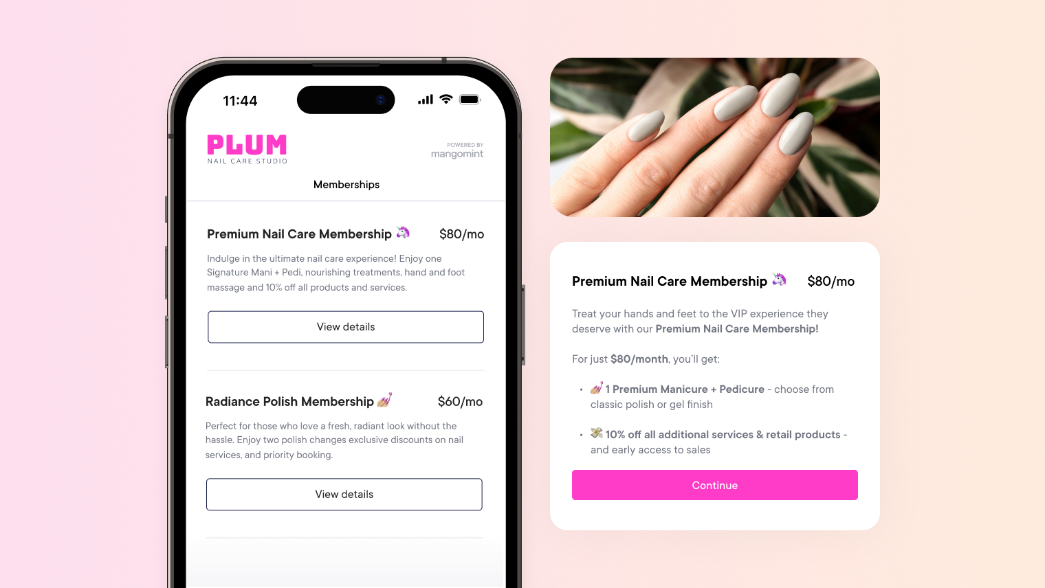 Sell Memberships & Packages Online with Mangomint