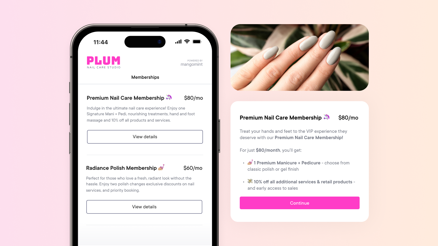 Sell Memberships & Packages Online with Mangomint