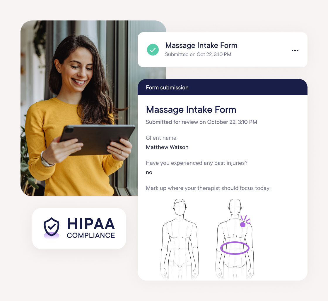 Seamless client intake and treatment documentation