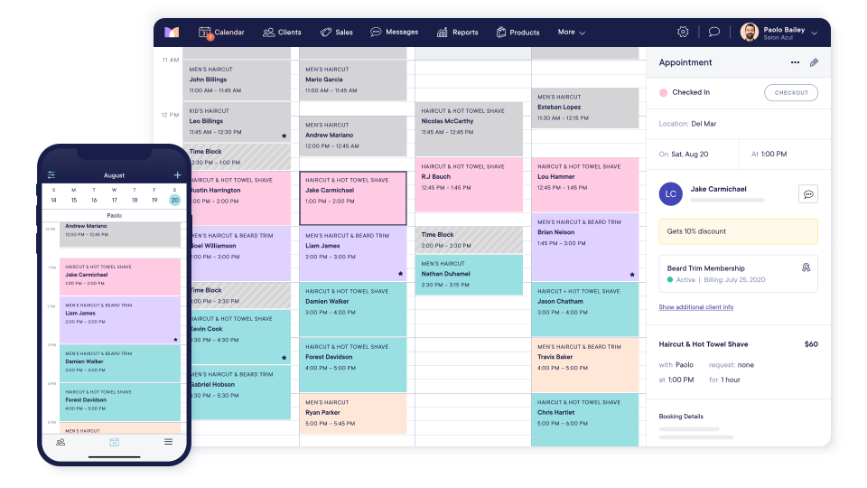 Barber appointment scheduling 