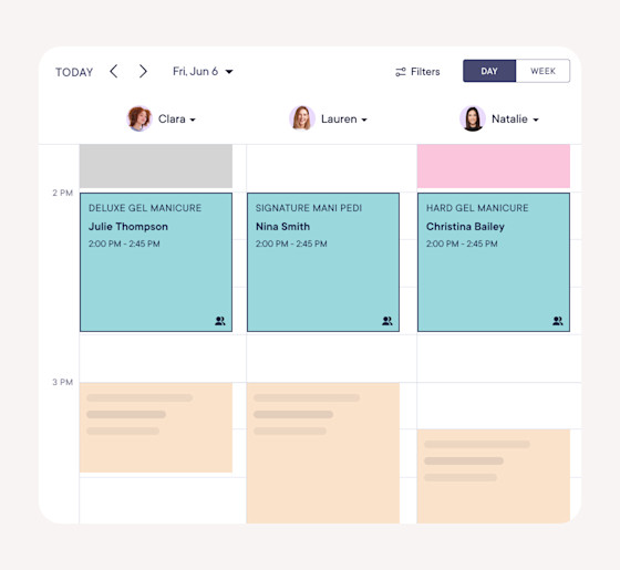 Book group appointments