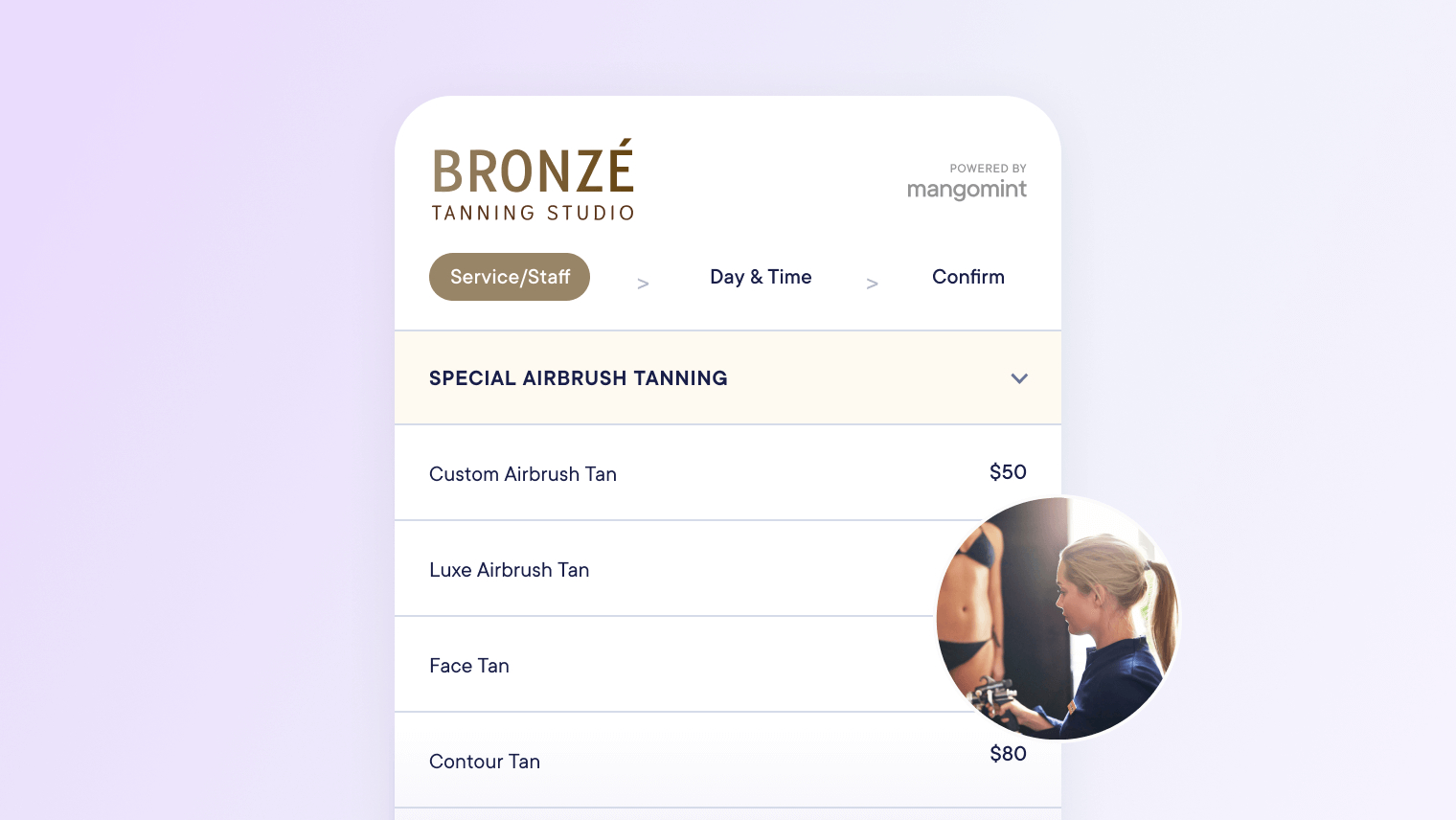15 Tanning salon service menu ideas and prices