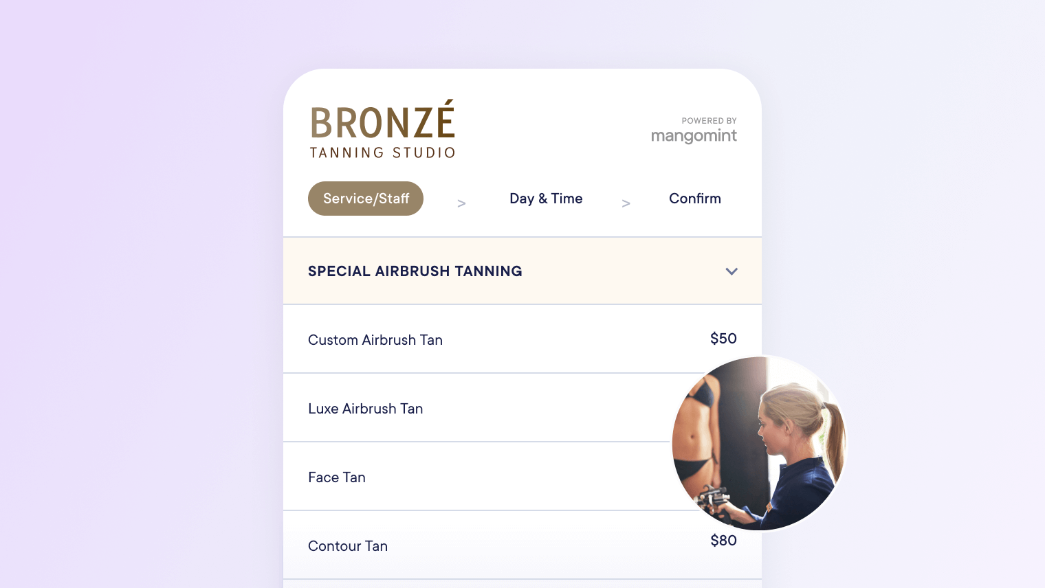 15 Tanning salon service menu ideas and prices