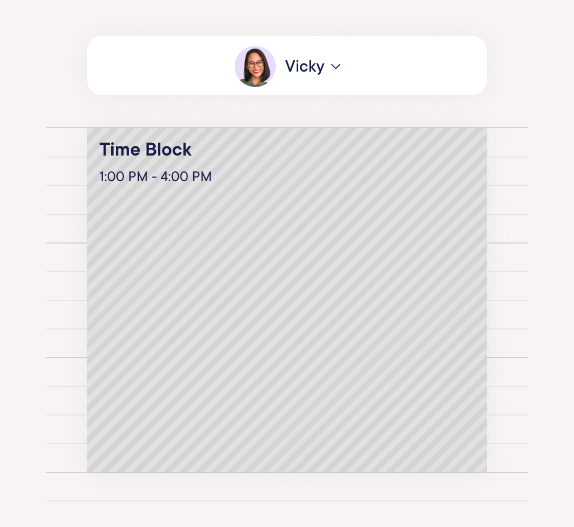 Block out time on the calendar