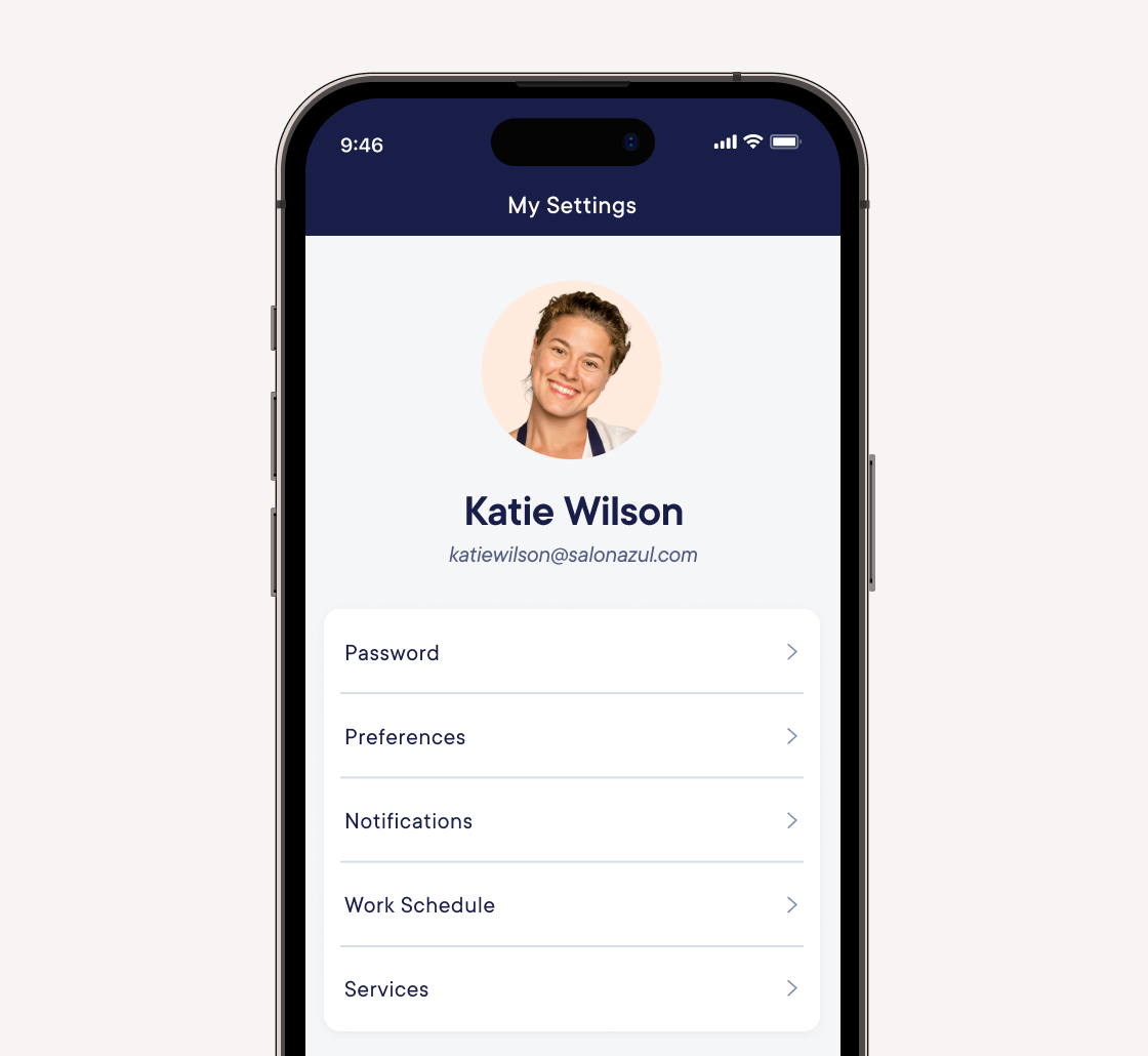 Individual staff accounts