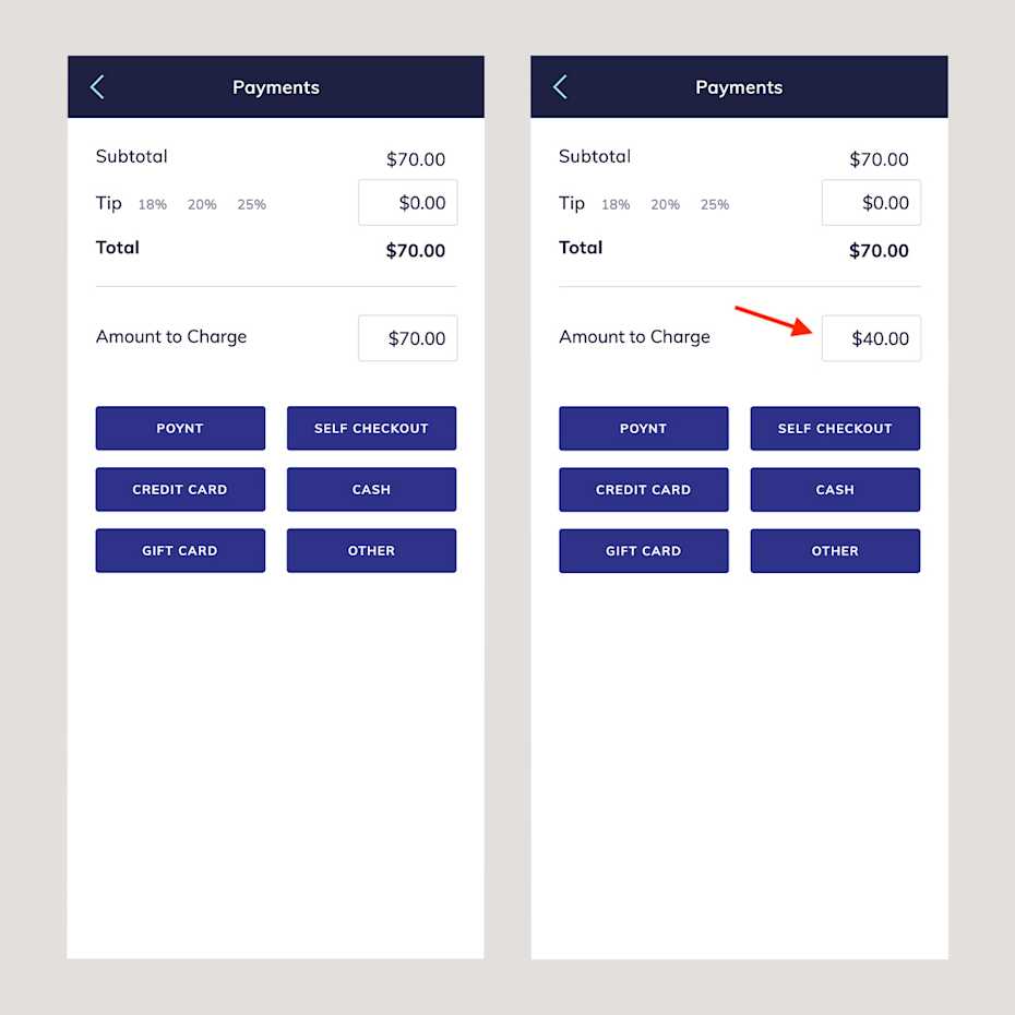 How to Split Payments in the Mobile App | Mangomint