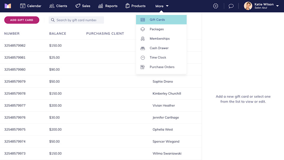 How to Track Gift Card Sales & Usage Mangomint Learning Center Help