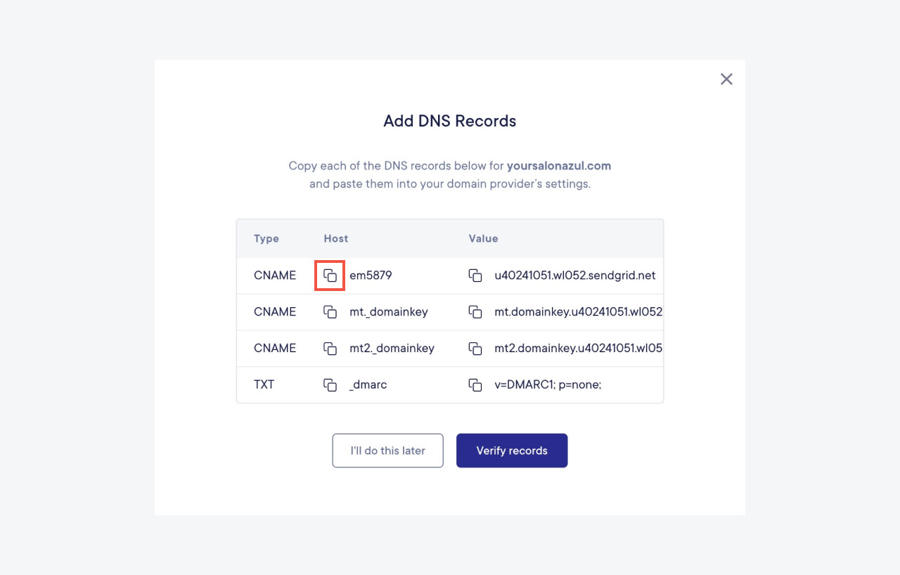 Adding DNS Records to Wix | Mangomint Salon and Spa Software