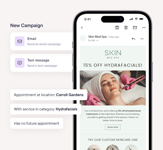 Email & text marketing
