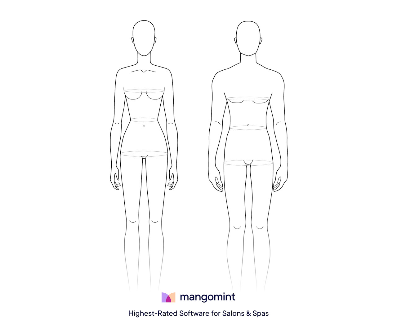 Face Body Chart.pdf Free body chart template downloads (PDF) | Mangomint Salon and Spa Software