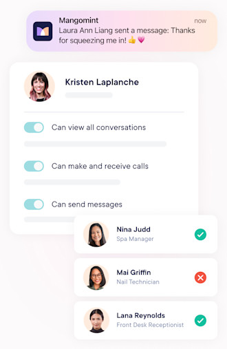 Customize Staff Permissions mobile