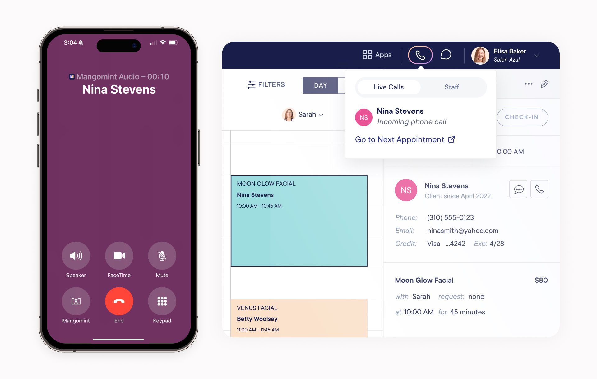 Call, Text, & Chat | Mangomint Salon & Spa Software