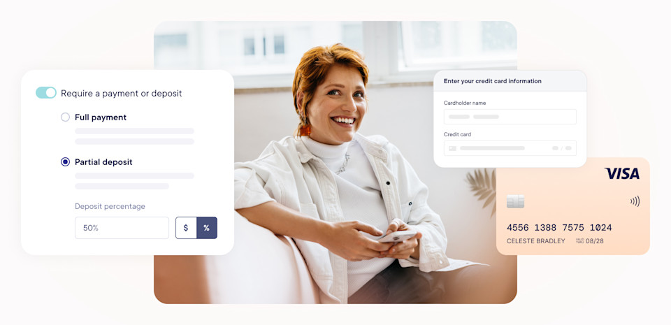 Secure deposits & cards-on-file