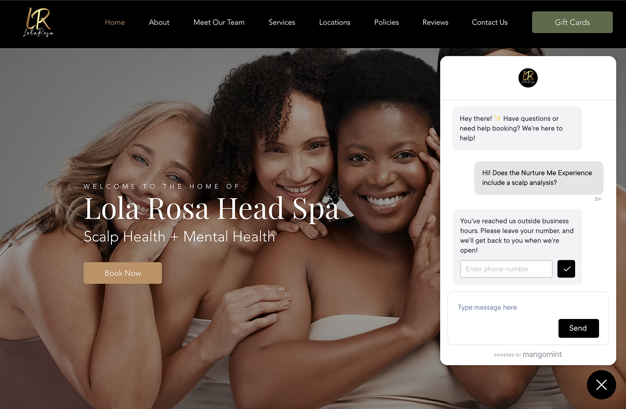 Lola Rosa Case Lola Rosa Head Spa flourishes with Mangomint | Mangomint Salon and Spa ...