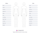 Free body chart template downloads (PDF) | Mangomint Salon and Spa Software