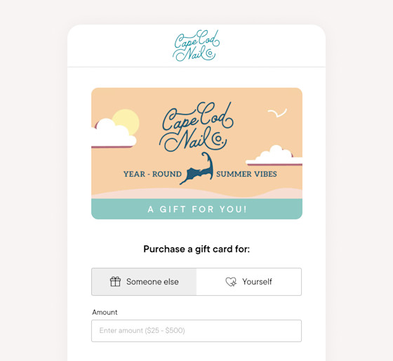 Digital gift cards made easy