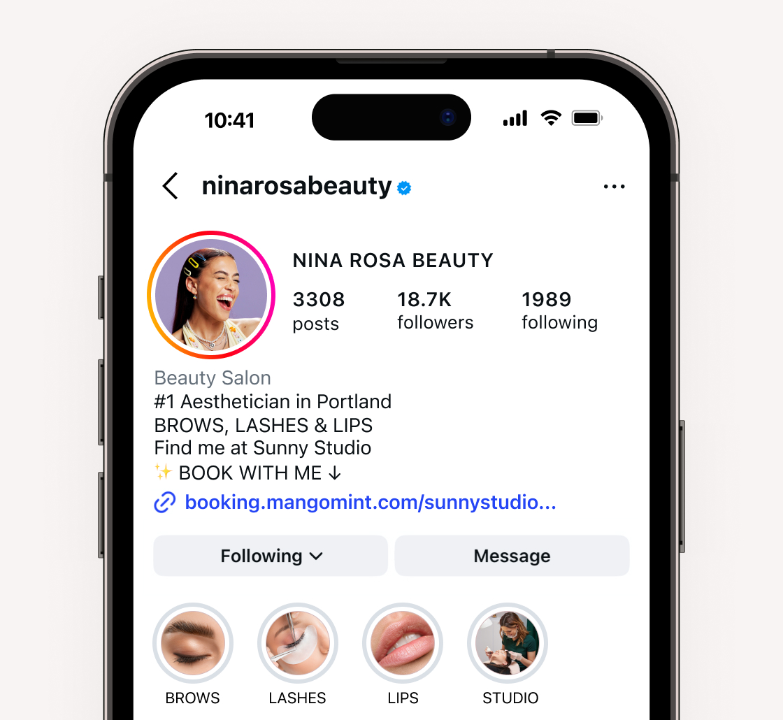 Share direct booking links for individual staff